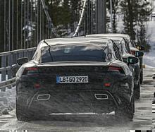 Porsche Taycan bei Langstreckentests in Skandinavien